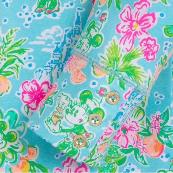 Disney x Lilly Pulitzer Sophie Dress XXL Mickey Castle Floral - Picture 4 of 13
